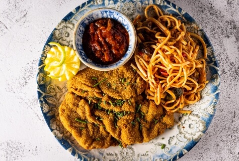 Restaurant Gina Dijon - Assiette plat italien avec des pâtes